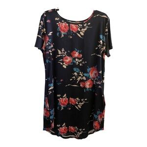 Floral Navy Blue Dress